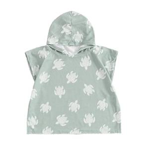 lot 28081 image: Frietlebird Baby Girl Boy Hooded Beach Towel Swim Cover Up Bath Towels Swim Poncho Swimsuit Cover Up Summer Clothes (B-Green,12-18 Months) - Retail $17