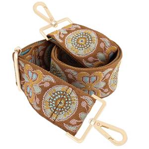 lot 28089 image: GINJKGO Purse Straps Replacement Crossbody - Bag Straps for Purses Changeable, Wide Crossbody Shoulder Strap for Purses Embroidery - Retail $10