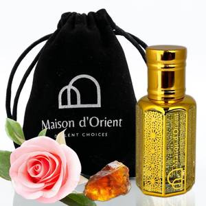 lot 43045 image: Desert Rose Perfume Oil 12 mL Elegant Floral Oriental with Turkish Rose Amber and Musk. Alcohol Free Long Lasting Oil, Compliment Magnet - Retail $25
