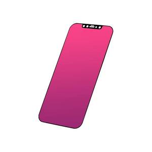 lot 43062 image: EGKimBa Privacy Screen Protector compatible with iPhone 12 Pro Max, 6.7 inch Gradient Colorful Electroplated Anti-Spy Anti-Blue Light Easy Installation Tempered Glass - Retail $15