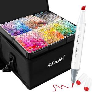 lot 62685 image: SFAIH Alcohol Markers Chisel & Fine - 321 ColorsMaster Series, Ultimate Colors Markers for Adult Coloring Illustration Sketch Art Design - Art Lover Artist, Seamless BlendedStorage Box, Refillable - Retail $99
