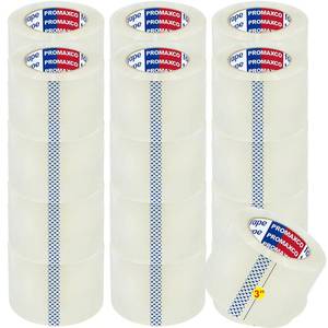 lot 62696 image: PROMAXCO 3 Heavy Duty Packing Tape, 24 Rolls, Clear, 3 Core, Total 1320Y, Clear, 2.2 mil, 3 inch x 55 Yards, Refill for Packaging and Shipping(3 Width, not 2 Width) - Retail $49