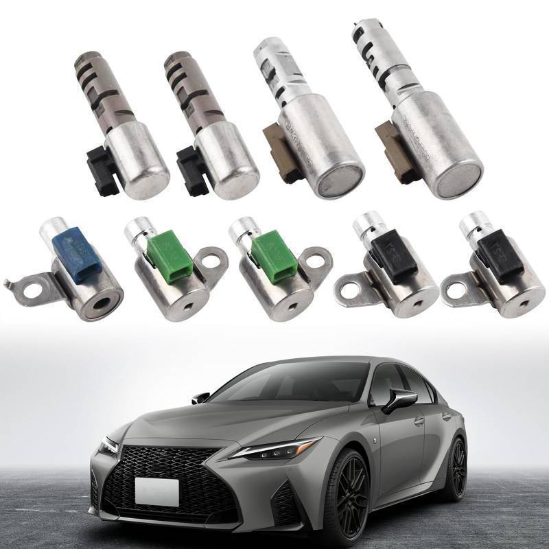 lot 22931 image: COPACHI A760 A761E 9PCS Automatic Transmission Shift Solenoid Compatible with Lexus Tundra IS350 IS250 LS430 LX570 GS430 2004-2017 A760 A761E A960E AB60E AB60F Refurbished Parts - Retail $139