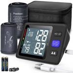 Blood Pressure Machine Upper Arm, 2 Size Cuffs M/L and XL, Medium/Large 9"-17" and Extra Large XL 13"-21", Accurate Automatic Digital BP Monitor, Large Backlit LCD, 2-User 1000 Memories - Retail: $50