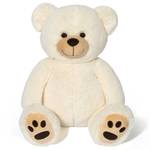 LotFancy Teddy Bear Stuffed Animals, 20 inch Soft Cuddly Cute Plushies, Plush Toys with Footprint Design, Stuffed Animals for Girls Kids Baby Toddlers, Baby Shower Easter Birthday Gift Decor, Beige - Retail: $34