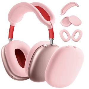lot 7 image: Missing Inside Ear Pad Ainiv Silicone Case Cover for AirPods Max, Ear Pad Case Cover Ear Cups Cover, Headband Cover for AirPods Max Headphones, Anti-Scratch Accessories Soft Silicone Protector for Apple AirPods Max-Pink - Retail $8