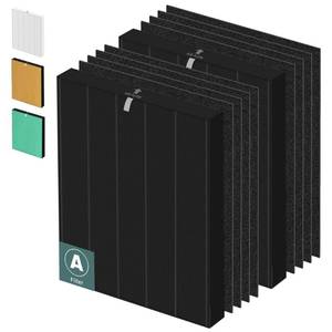 lot 93 image: SEE PHOTOS Pulluty 115115 HEPA Smoke Remover Replacement Filter A for Winix Plasmawave Air Purifier C535 5300 5300-2 6300 6300-2 P300 AM90 C909 9800,2 x True HEPA Size 21 Filters  8 x Carbon Pre-Filters - Retail $36