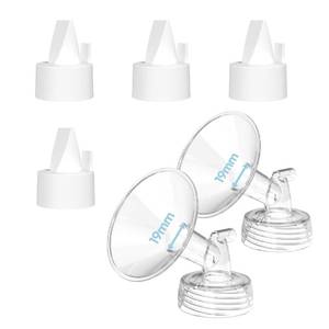 lot 115 image: Flange Inserts for Spectra, Spectra Replacement Pump Parts for S1S29 Plus, Not Original Accessories, Breast Pump Parts Include 2-Pack 19MM Flanges and 4-Pack Duckbill Valves - Retail $10
