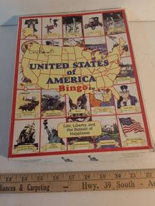 lot 53 image: United States of America Bingo Educational History Game