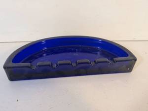 lot 78 image: Cobalt Blue Glass Ash Tray