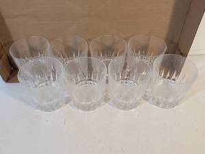lot 84 image: Set of 8 Crystal Cut Glass Whiskey Tumblers