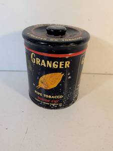 lot 97 image: Granger Pipe Tobacco Tin with Lid