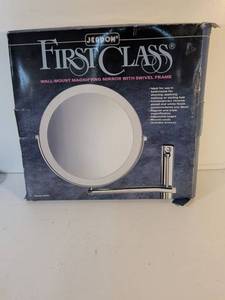 lot 111 image: Jerdon First Class Wall-Mount Magnifying Mirror with Swivel Frame Model 3030