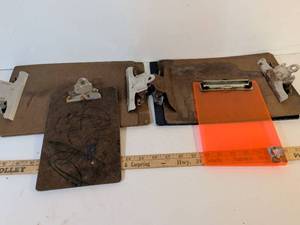 lot 124 image: Used Clipboard Collection Metal and Plastic