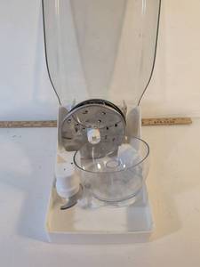 lot 171 image: White Food Processor with Bowl and Blades
