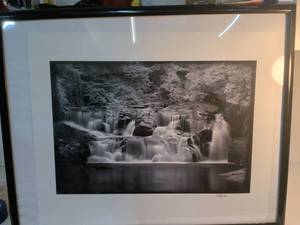 lot 198 image: Signed Waterfall Landscape Photography Print