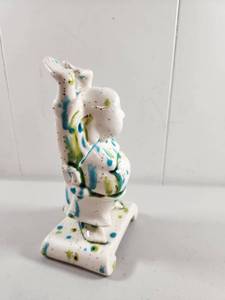 Ceramic Buddha Figurine with Arms Raised