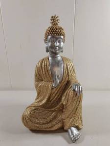 lot 104 image: Decorative Buddha Statue with Gold Glitter Robes
