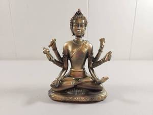 lot 108 image: Bronze Finished Multi-Armed Buddha Statue