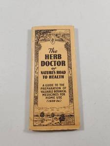 lot 149 image: The Herb Doctor 1938 Edition Botanical Medicine Guide Book