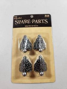 lot 154 image: Paper Studio Decorative Silver Box Feet - 4 Piece Set