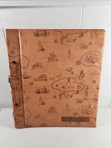 lot 184 image: Western Theme Scrapbook Album No. 2160 Vintage