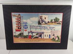 lot 190 image: Amarillo Texas Pueblo Court Art Print