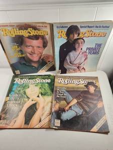 lot 234 image: Rolling Stone Magazine Collection Set of 4 Issues