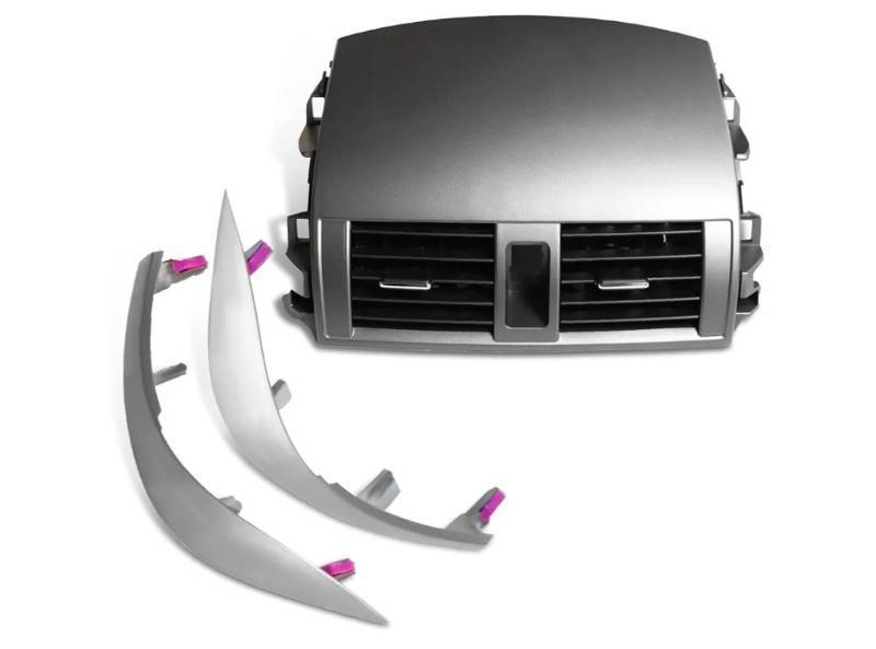 lot 16714 image: 5567002160 Center Dash AC Outlet Vent Panel with Assembly Trims Compatible with Corolla 2008-2013 - Retail $28