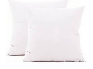 lot 63105 image: Cotton Pillow Covers with Hidden Zipper 26x26 inch White 2-Pack - Retail $15