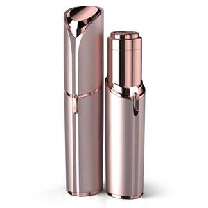 lot 63157 image: Facial Hair Remover for Women - as Seen on TV Painless Face Shaver - Electric Hair Removal Device for Face Lips Peach Fuzz with Light (Rose Gold) - Retail $10