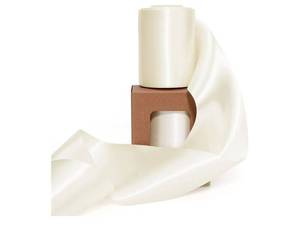 lot 63159 image: Ivory Satin Ribbon 3 Inch x 10 Yards Double Fcaed Continuous Ivory Ribbon for Flower Bouquet, Chair Sashes, Baby Shower, Garland, Gift Wrapping, Craft Project - Retail $8