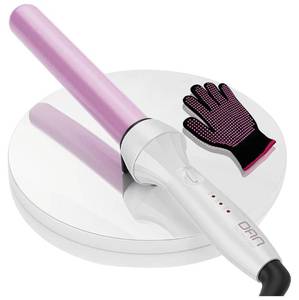 lot 63172 image: DAN Technology Curling Wand, 1 inch, Temperature Adjustable, Tourmaline Impregnated Ceramic Barrel, Dual Voltage, 60 min Shut Off, Curling Iron for Natural Curls and Long-lasting Hairstyles - Retail $25