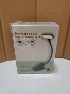 lot 63175 image: Rechargeable Clip-on Reading Light 800mAh  - Retail $15