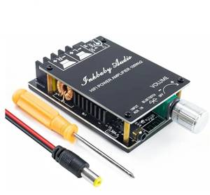 lot 63204 image: 200W Bluetooth 5.0 Amplifier Board TPA3116D2 100W100W Stereo Dual Channel Mini Amp Board Audio Receiver for Home DIY Speakers - Retail $25
