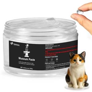 lot 63212 image: 1DFAUL 6.35 oz Exhibits Fixing Gel for Museum, Removable Clear Museum Paste Putty Wax, Reusable & No Residue, Fixed Collection Artifacts and Decorations to Prevent Vibration, Falling - Retail $13