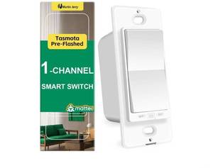 lot 63213 image: Martin Jerry ESP32 Matter Smart Light Switch 1-Channel WiFi Energy Monitor - Retail $19