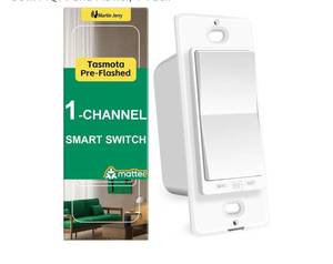 lot 63214 image: Martin Jerry ESP32 Matter Smart Light Switch 1-Channel WiFi Energy Monitor - Retail $19