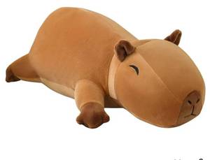 lot 63222 image: Weighted Capybara Plush, Weighted Capybara Stuffed Animal, Cute Plushies Soft Pillow Toy Gift for Kids Adults 9.8 Inch, 0.8 Lbs - Retail $15