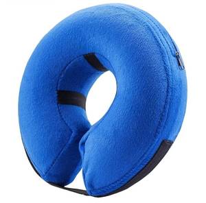 lot 63239 image: BENCMATE Inflatable Dog Cone Collar Alternative, Soft Dog Cone for Small Medium Large Dogs and Cats, Neck Recovery ECollar Donut Collar After Surgery (XXLarge, Blue) - Retail $12