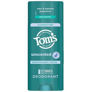 lot 63255 image: Toms of Maine Unscented Natural Deodorant for Men and Women  Aluminum Free  3.25 oz