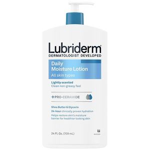 lot 63266 image: Lubriderm Daily Moisture Body Lotion  Pro-Ceramide  24 fl  oz - Retail $10