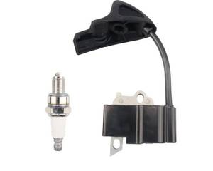 lot 63270 image: Ignition Coil with Spark Plug for Stihl Leaf Blower (missing pieces) - Retail $15
