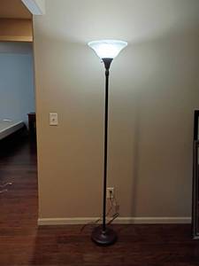 lot 919 image: 6ft tall. Floor Lamp.  Located in Basement with Walkout