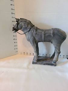 lot 1021 image: Chinese Tang Dynasty Style Horse Figurine, 10.5in tall