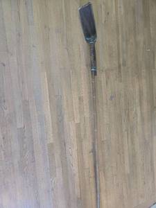 lot 1045 image: Antique long wooden scoop, about 7ft long