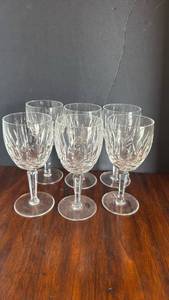 lot 1108 image: Waterford Crystal wine glasses set of 6