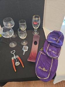 lot 1207 image: Wine glasses and barware
