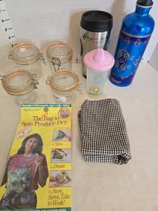 lot 1245 image: Mixed Kitchen Storage and Drinkware Bundle