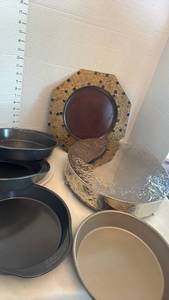 lot 1271 image: Cake pans, display and more